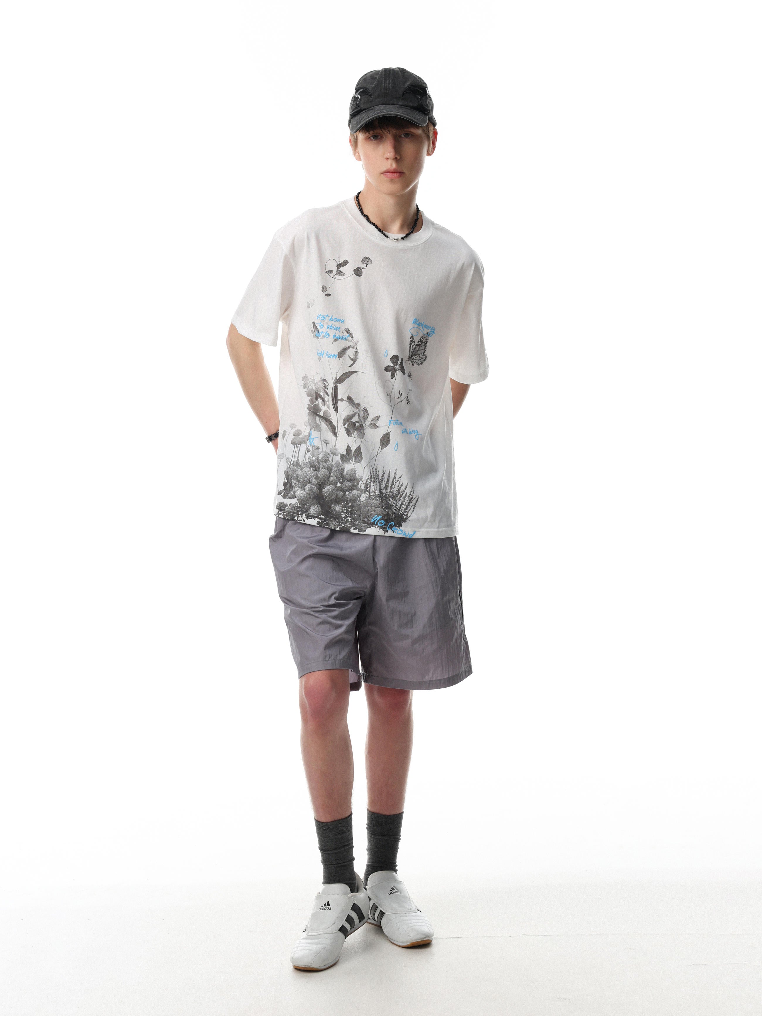 Hollow Bloom Graphic T-Shirt