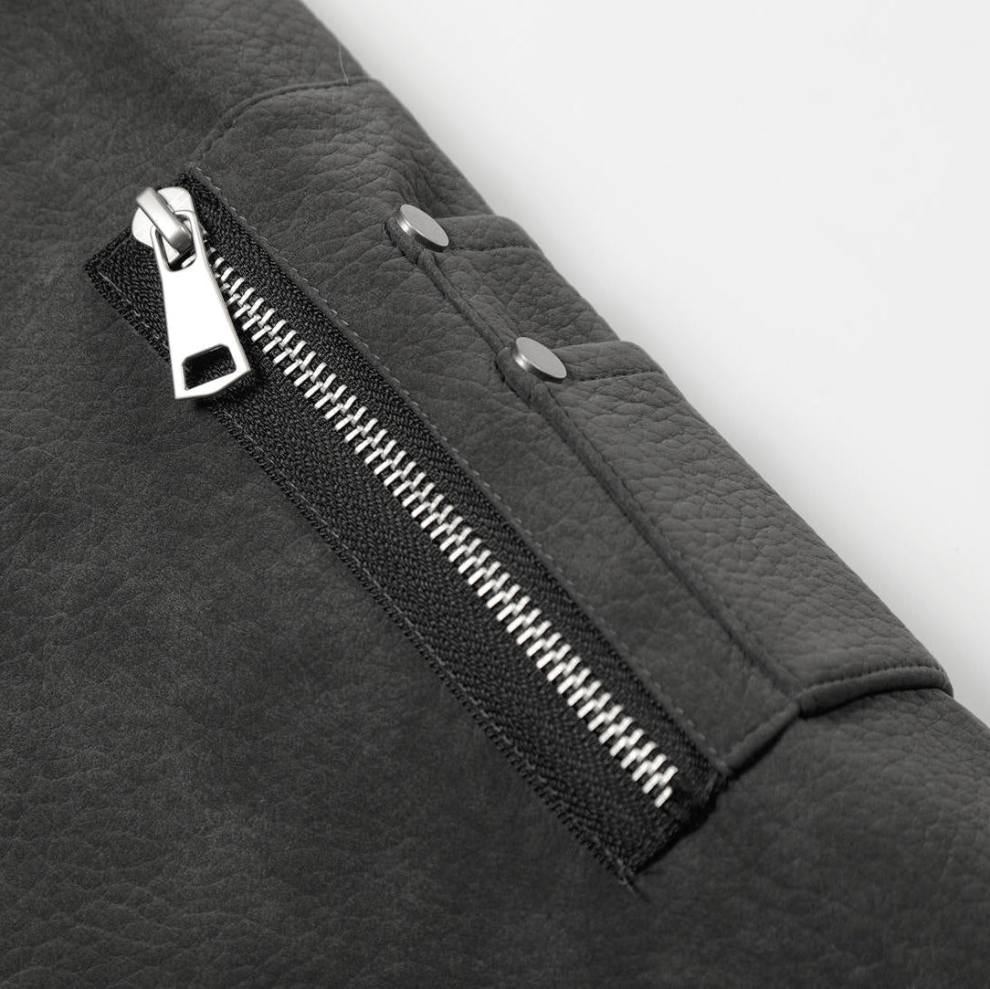 Ironcrest Hooded Leather Jacket