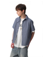 Slate Grid Short Sleeve Shirt