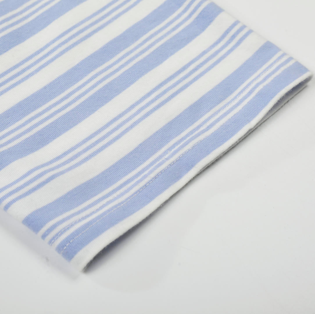 Coastline Stripe Long Sleeve Polo