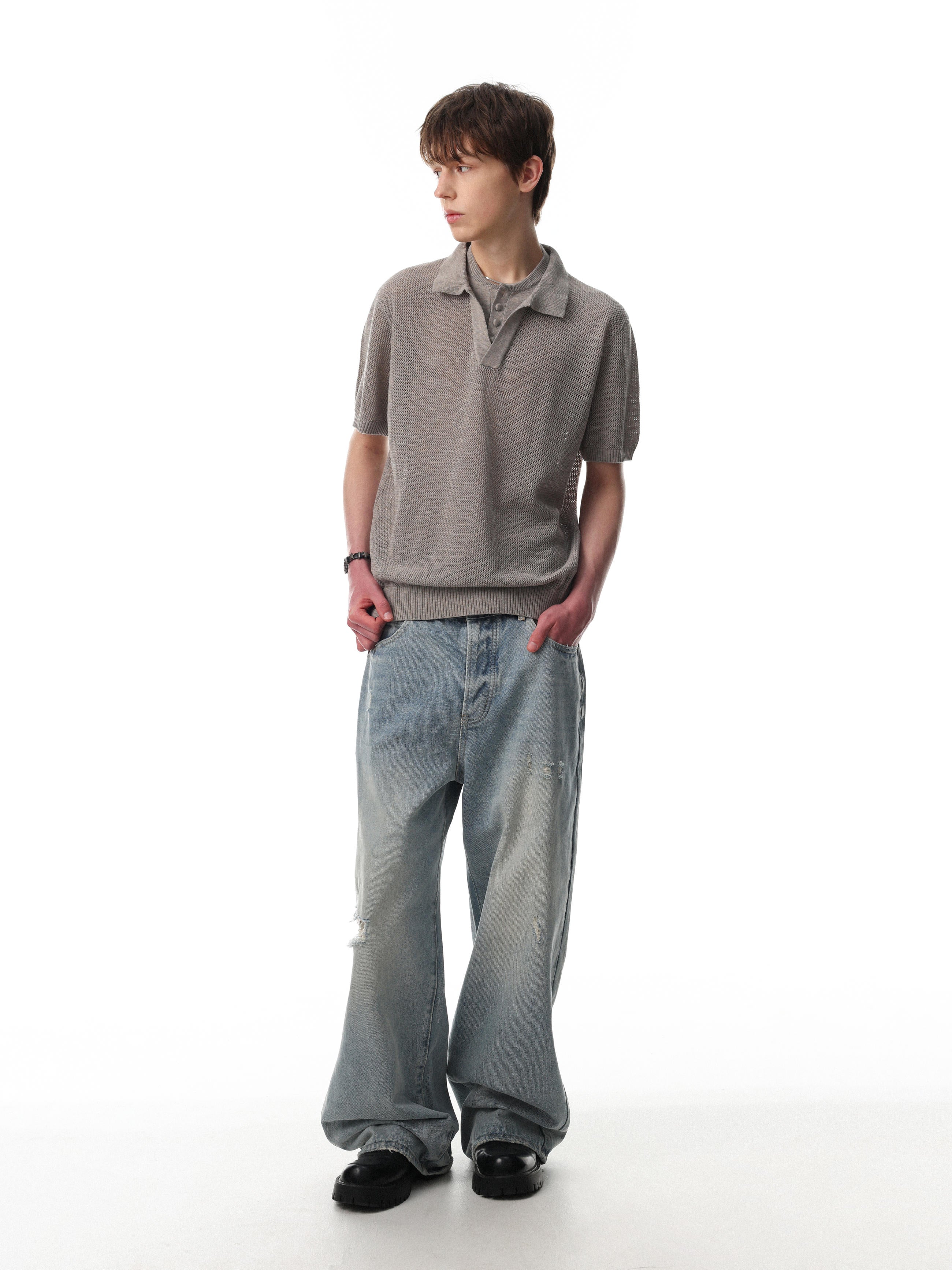 Sandrift Mesh Polo T-Shirt