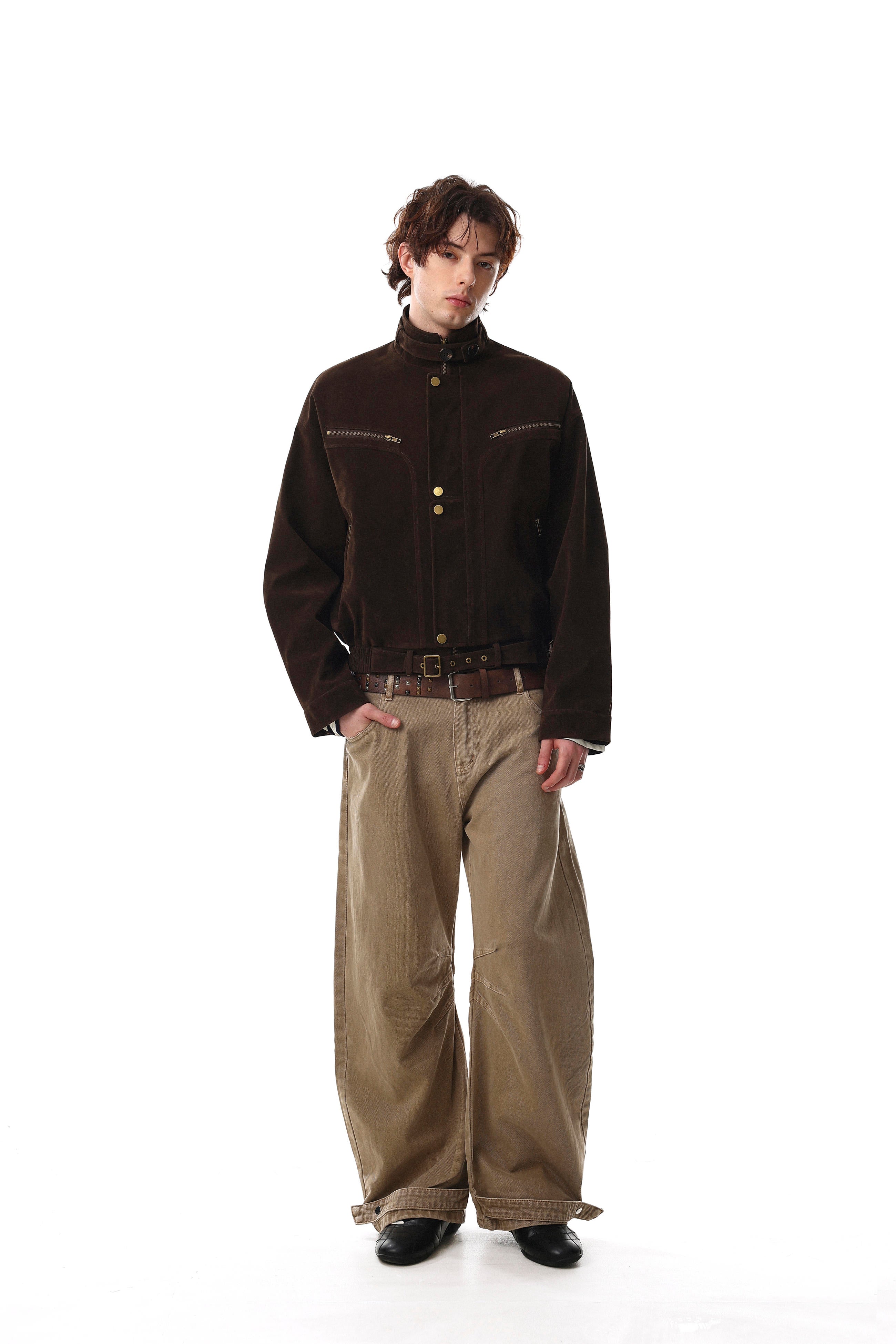 Outlaw Buckle Leather Jacket