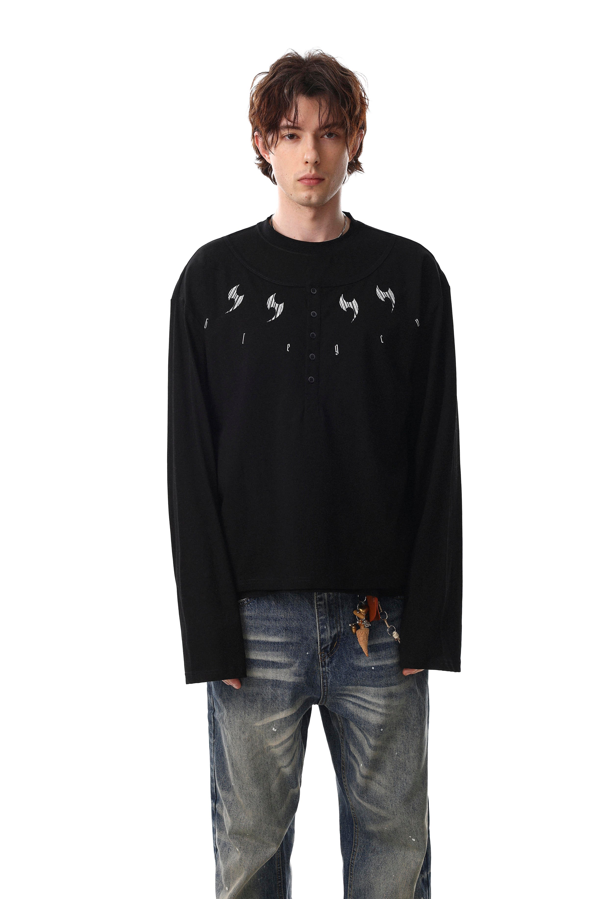 Voidline Henley Long Sleeve T-shirt