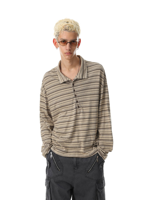 Vector Multi-Button Long Sleeve