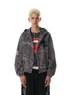 Vortex Acid-Wash Zip Hoodie