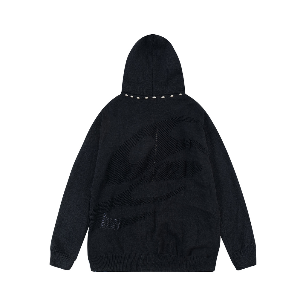 Rebel Edge Studded Hoodie