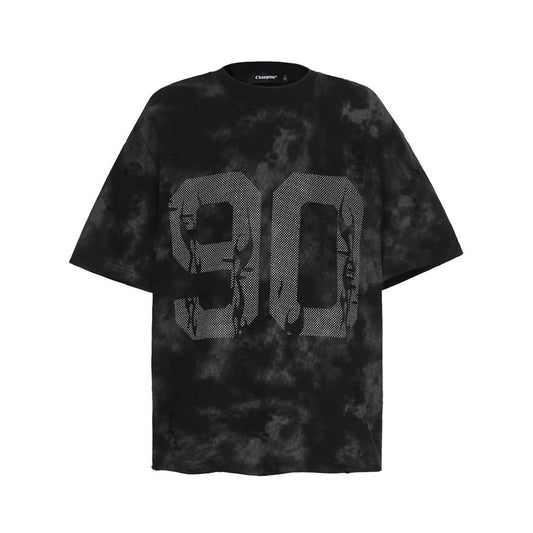 Faded Digit Graphic T-shirt - h0neybear