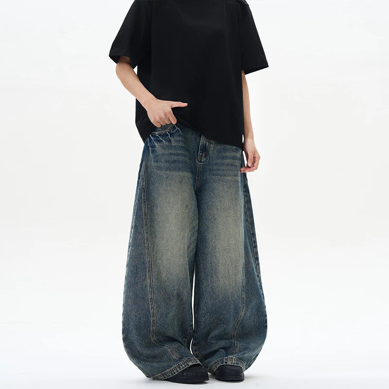 Ghost Seam Wide Leg Jeans
