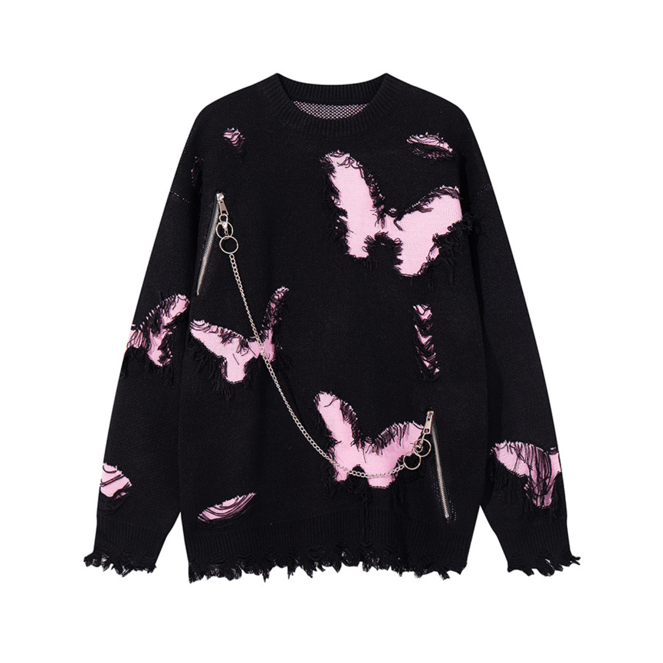 Rebel Butterfly Chained Sweater