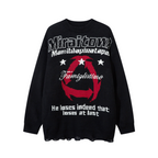 Miraitown Mystery Distressed Sweater
