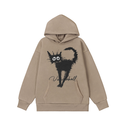 Feline Chaos Graphic Hoodie