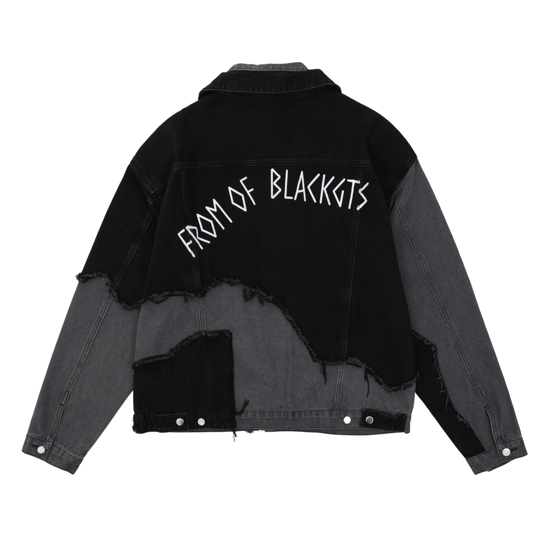 Broken Grid Denim Jacket - h0neybear