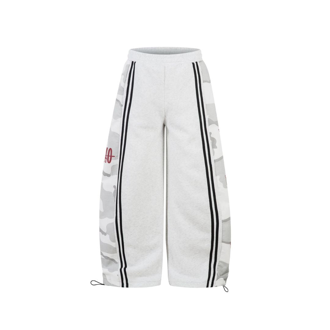 Camo Panel Stripe Sweatpants