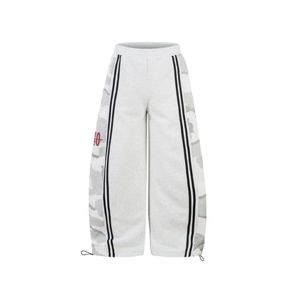 Camo Panel Stripe Sweatpants