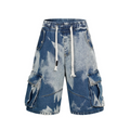 Bleach Splatter Cargo Shorts