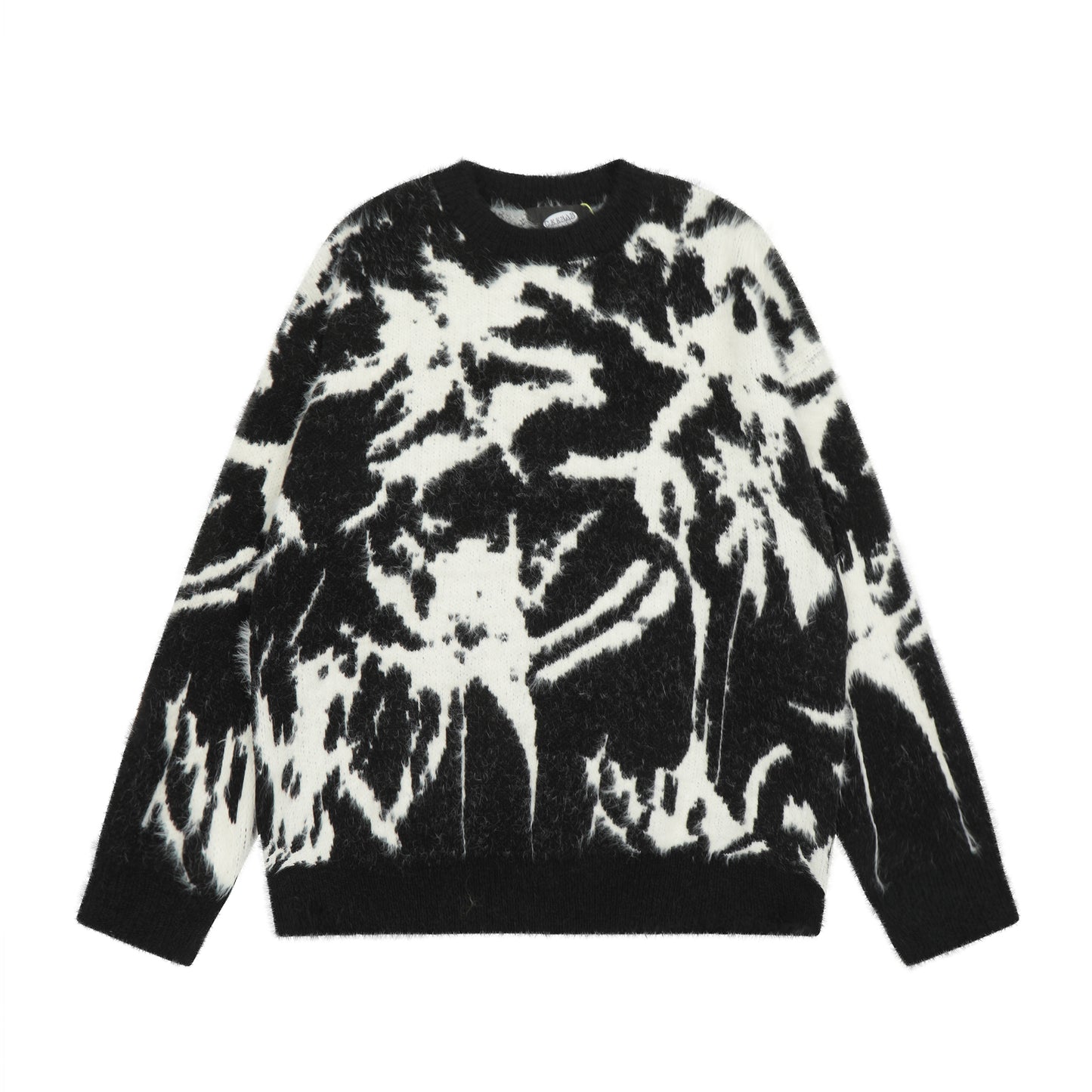 Noir Flora Furry Sweater