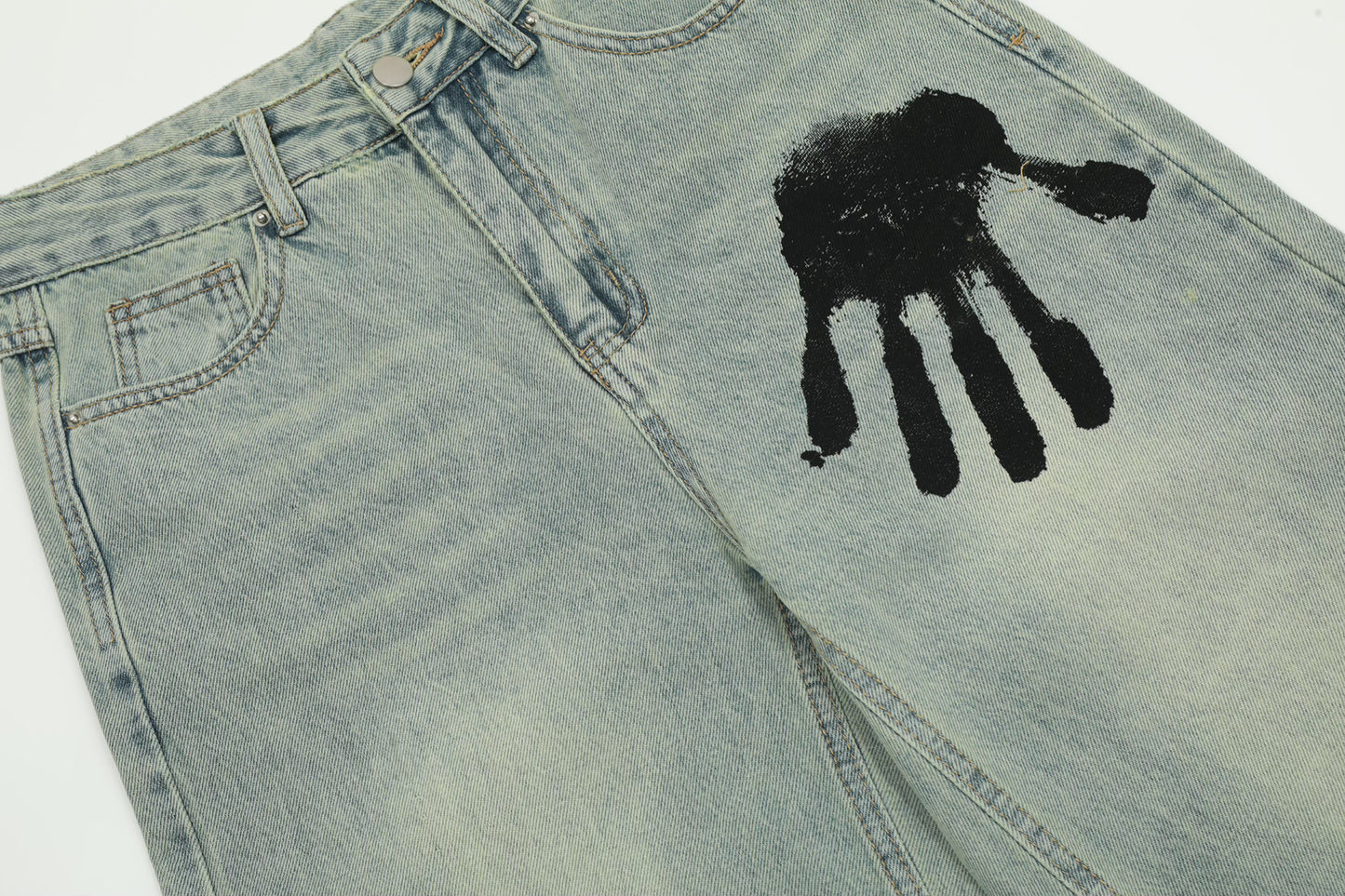 Artisan Hand Print Jeans