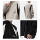 Noir Contrast Zip-up Sweater Jacket - h0neybear