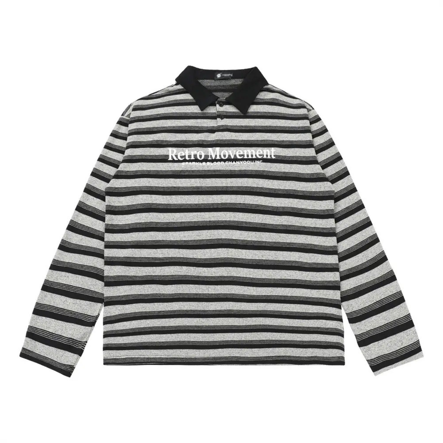 Retro Movement Striped Long Sleeve T-shirt - h0neybear