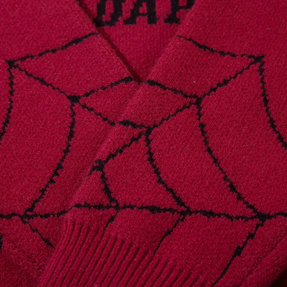 SKD Spider Webbed Sweater - h0neybear