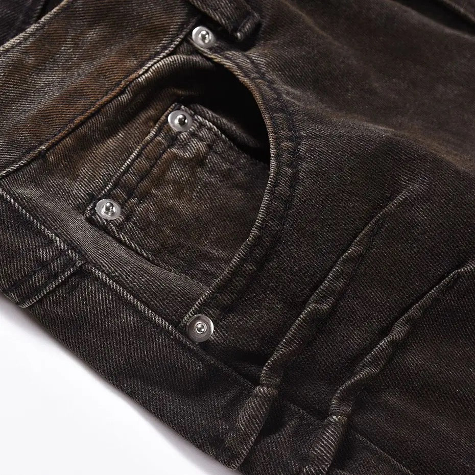 Brown Riptide Denim Pants - h0neybear