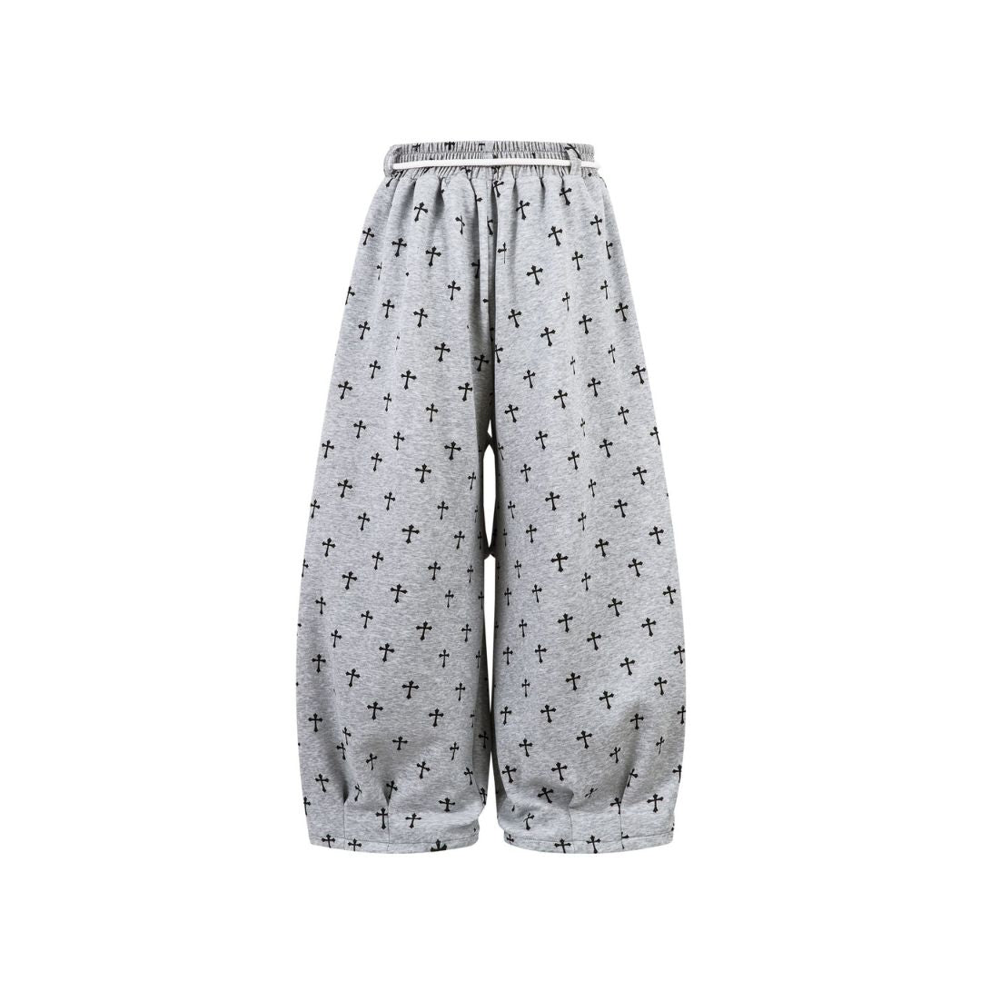 Gothic Cross Baggy Sweatpants