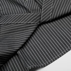 Midnight Pinstripe Button-Up Top