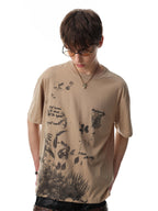 Hollow Bloom Graphic T-Shirt