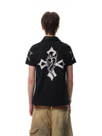 Phantom Cross Graphic Polo T-Shirt