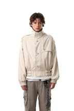 Strapline High-Neck Utility Jacket