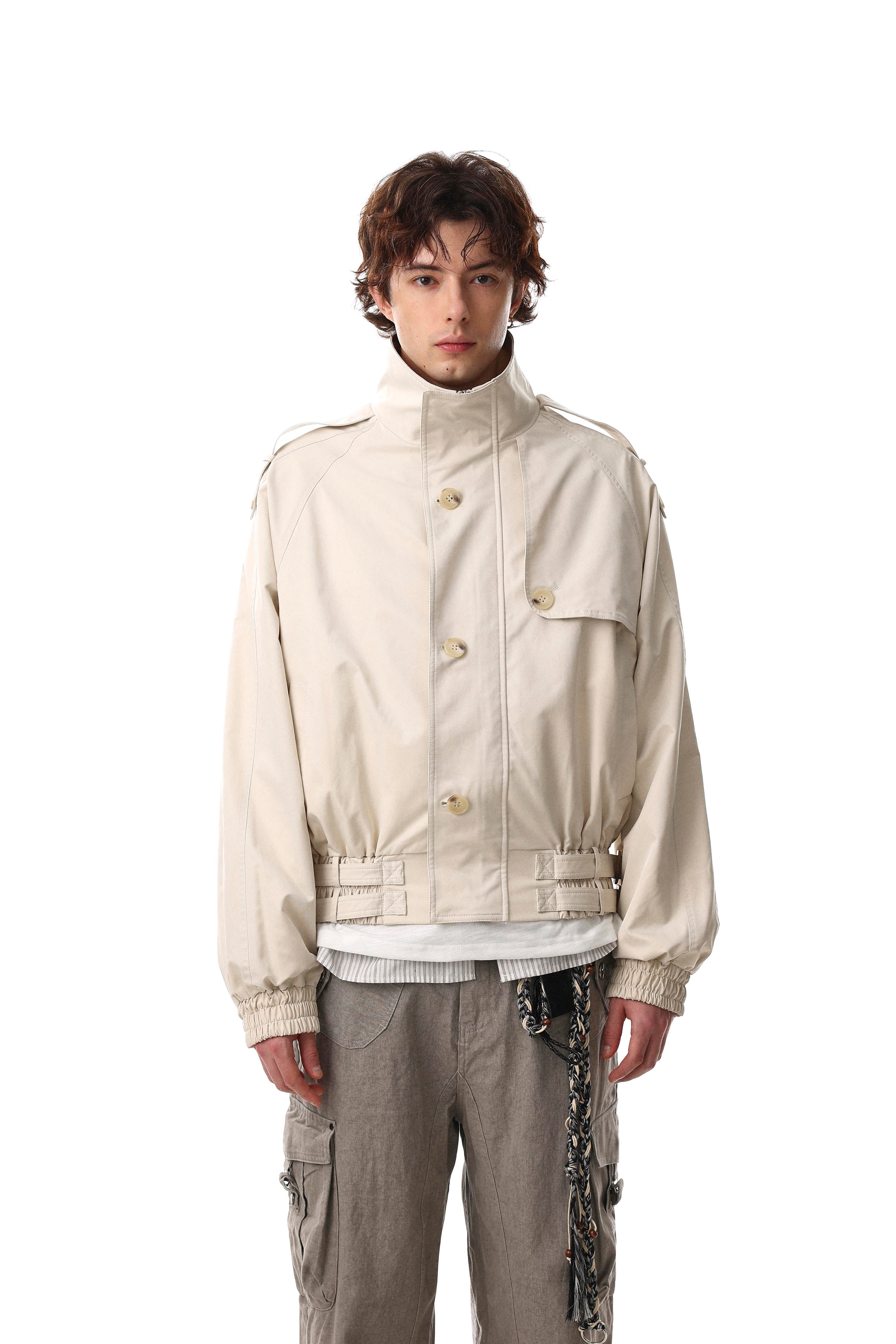 Strapline High-Neck Utility Jacket