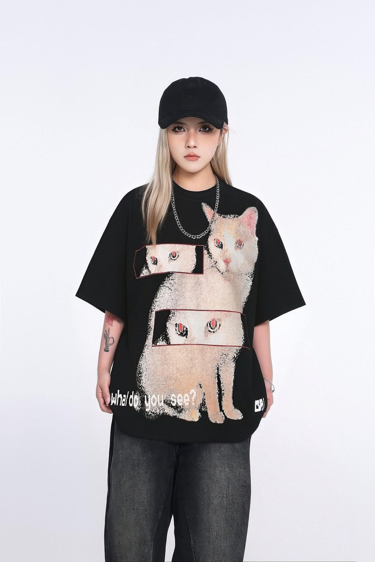Hidden Gaze Graphic T-Shirt