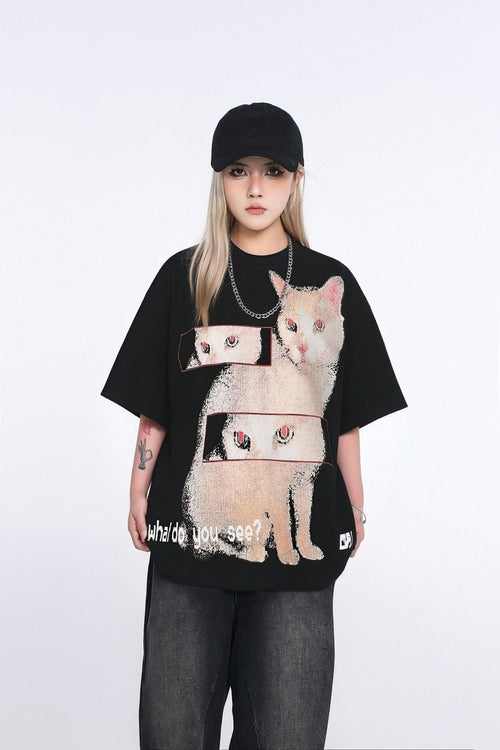 Hidden Gaze Graphic T-Shirt