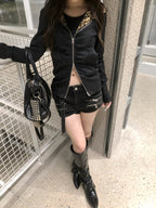 The Chimera Ruched Zip Hoodie