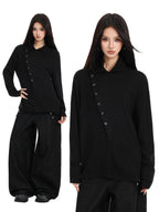 Asymmetric Funnel Long Sleeve