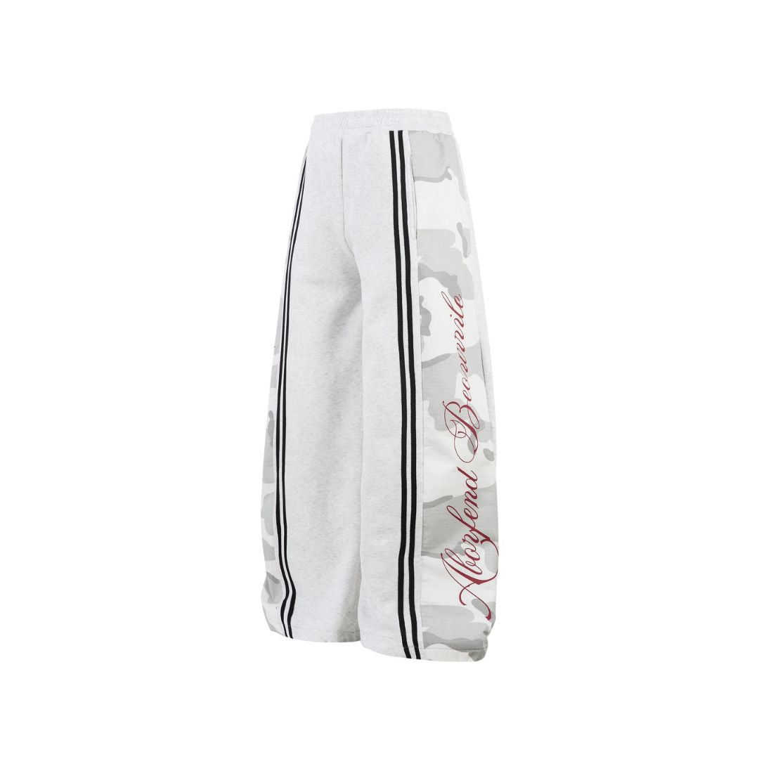 Camo Panel Stripe Sweatpants