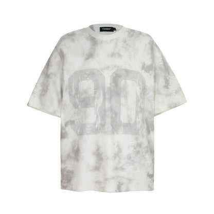 Faded Digit Graphic T-shirt - h0neybear