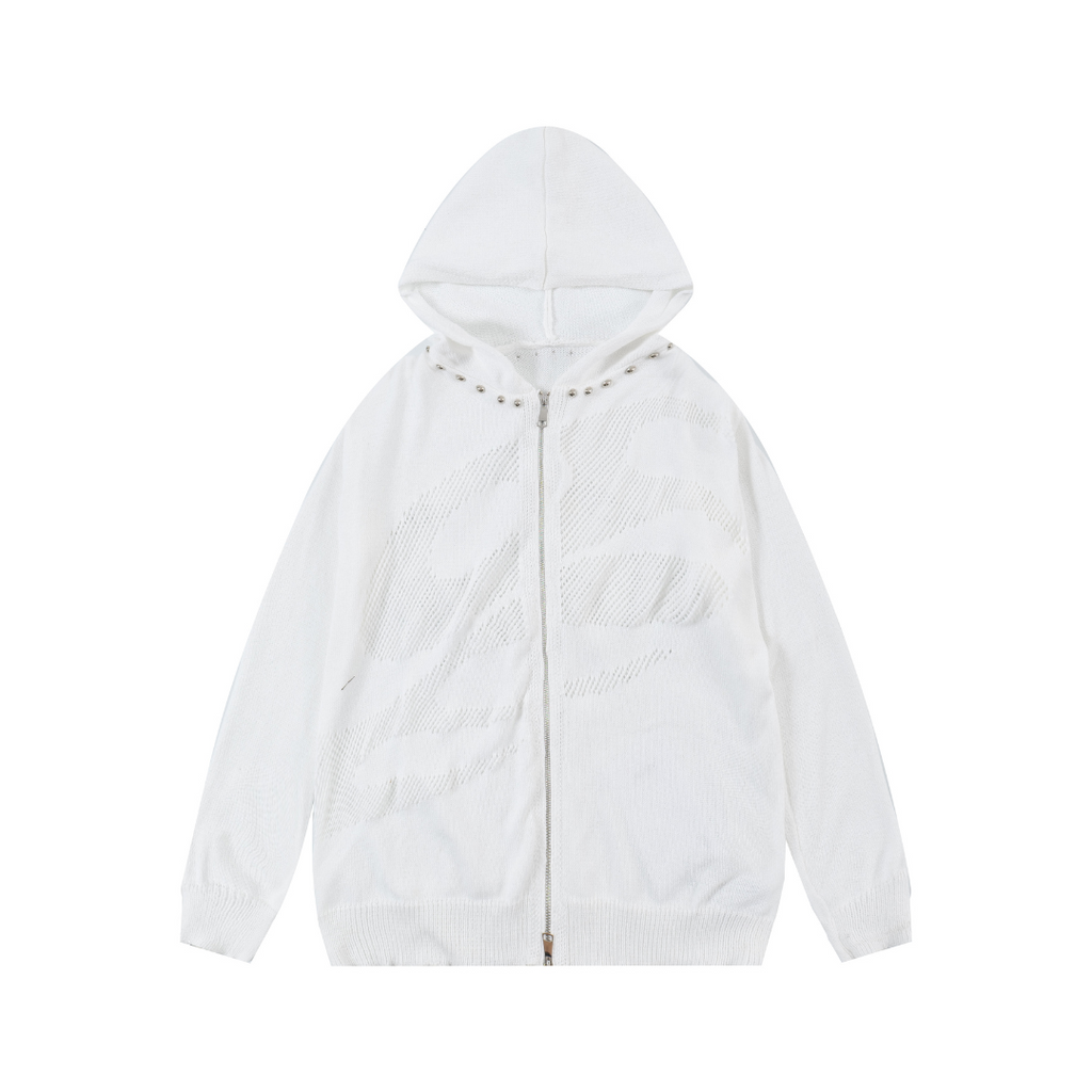 Rebel Edge Studded Hoodie