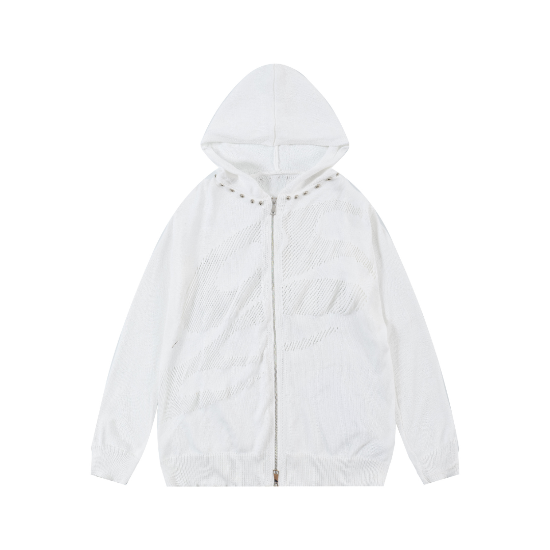 Rebel Edge Studded Hoodie