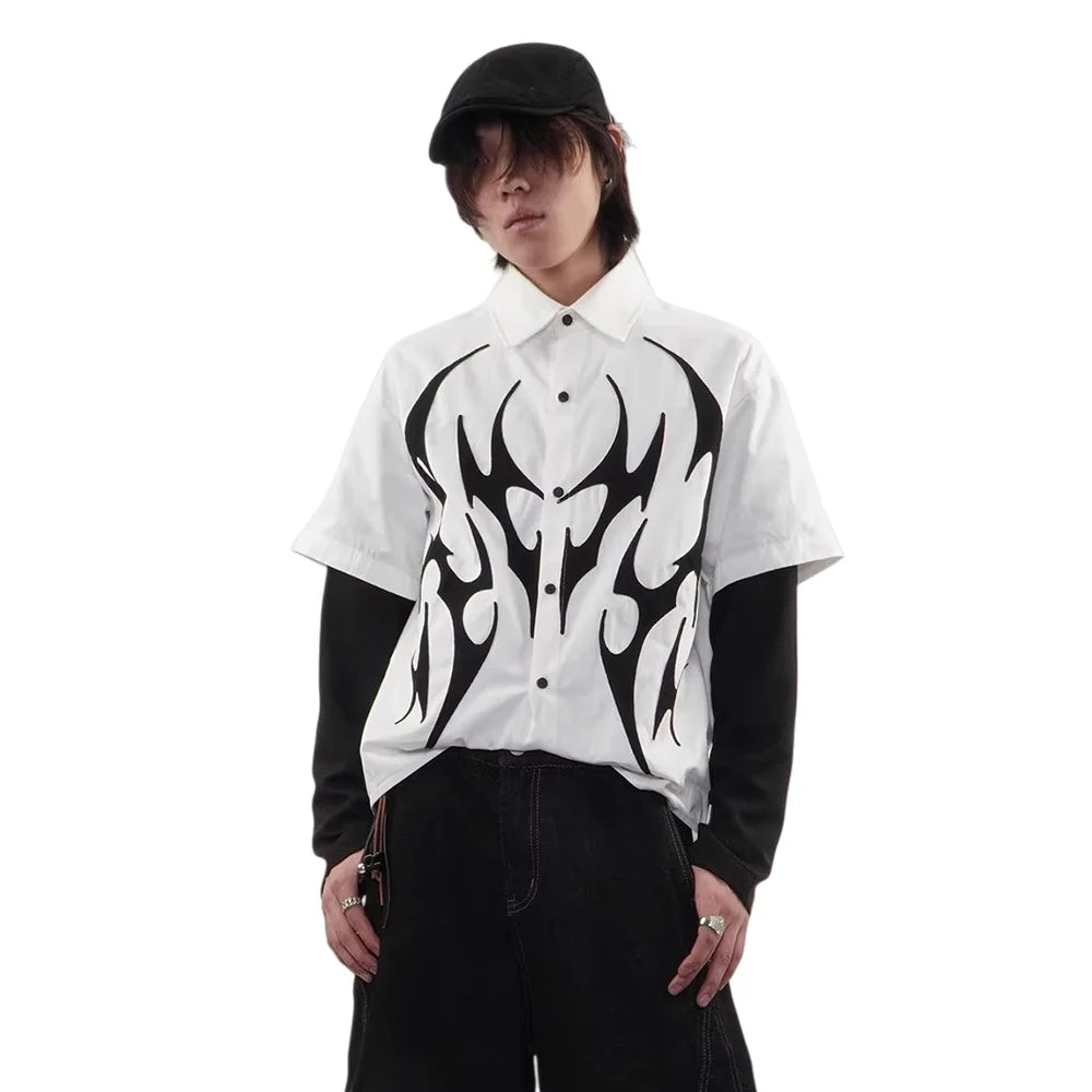 Phantom Flame Layered Shirt