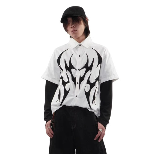 Phantom Flame Layered Shirt