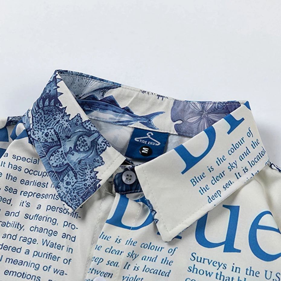 Sea State Button-Up Shirt - h0neybear