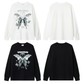 Unassai Lable Butterfly Sweatshirt - h0neybear