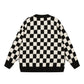 Checkered Knitted Sweater