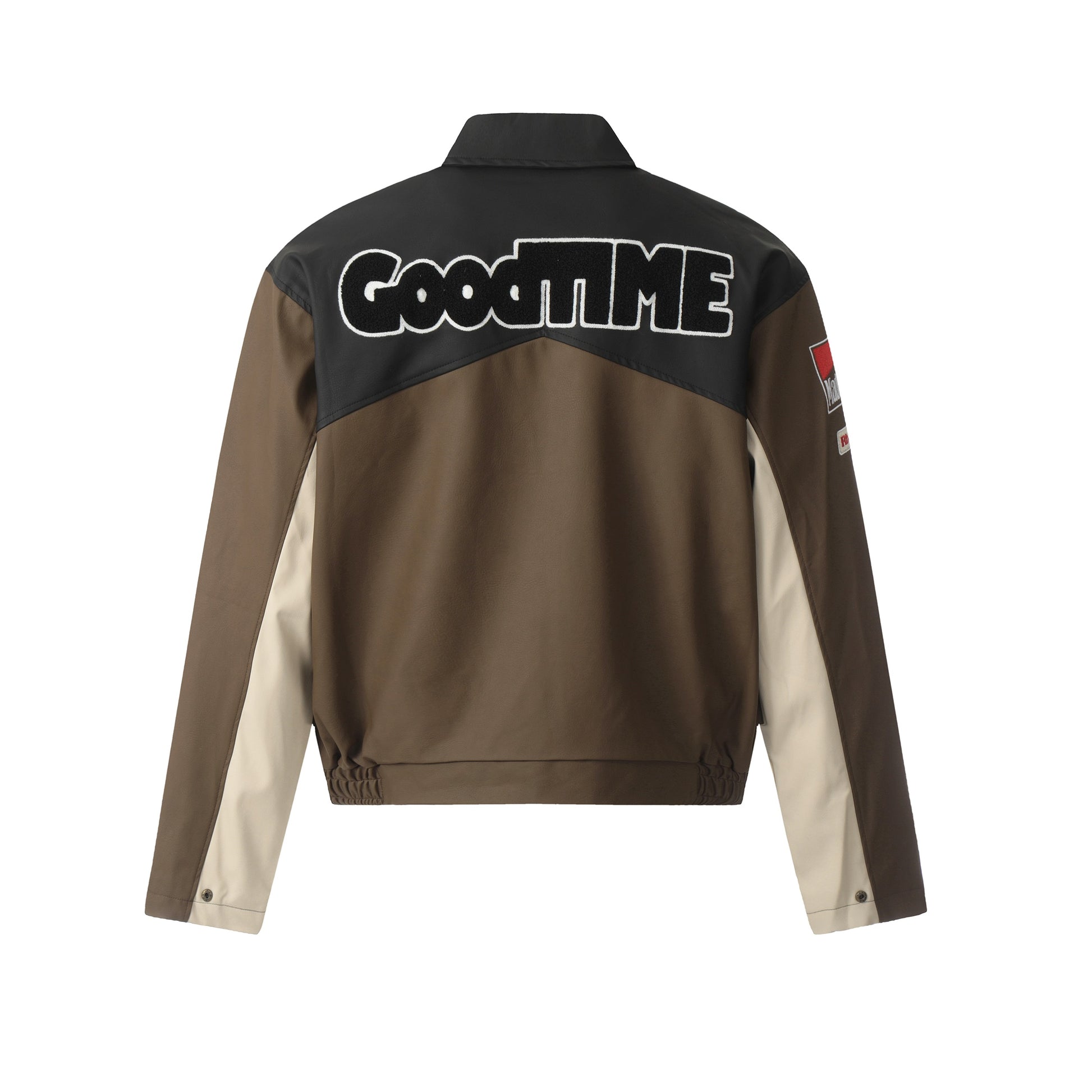 Goodtime Zip-Up Leather Jacket - h0neybear