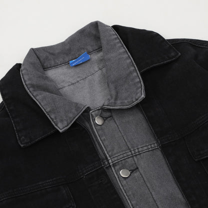 Broken Grid Denim Jacket - h0neybear