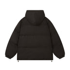 Hooded Slicker Puffer Jacket