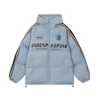 Hooded Slicker Puffer Jacket