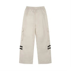 Striped Ribbon Cargo Pants