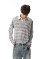 Starlight Stripe Polo Long Sleeve